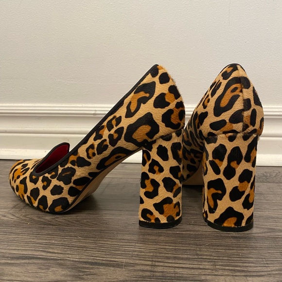 Cole Haan Air Morgan Leopard Haircalf Loafer Pumps - Picture 3 of 4